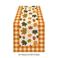 thumbnail image 2 of Fall Table Runner Orange Pumpkin Maple Leaf Watercolor Vintage Table Runners Seasonal Autumn Thanksgiving Harvest Home Kitchen Dining Party Decorations 13x72 Inch, 2 of 5