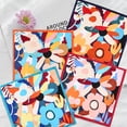 thumbnail image 7 of SPOKKI 4 PCS Large Satin Square Head Scarf for Women, 35" Silk Floral Hair Bandanas for Hair Wrapping & Handbag Accessory, 7 of 7