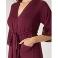 thumbnail image 4 of Bali Breathe Sleepwear Robe Midnight Rouge XL Women's, 4 of 4