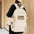 thumbnail image 3 of Mochila moderna de nailon para mujer y niña, bolso escolar de viaje para ordenador portátil, para estudiantes, 3 of 5