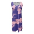 thumbnail image 7 of RYDCOT Summer Dresses for Women 2024 Trendy Tie Dye Print Cover Up V-Neck Sleeveless Sundresses with Pockets Beach Vacation Dresses, 7 of 7