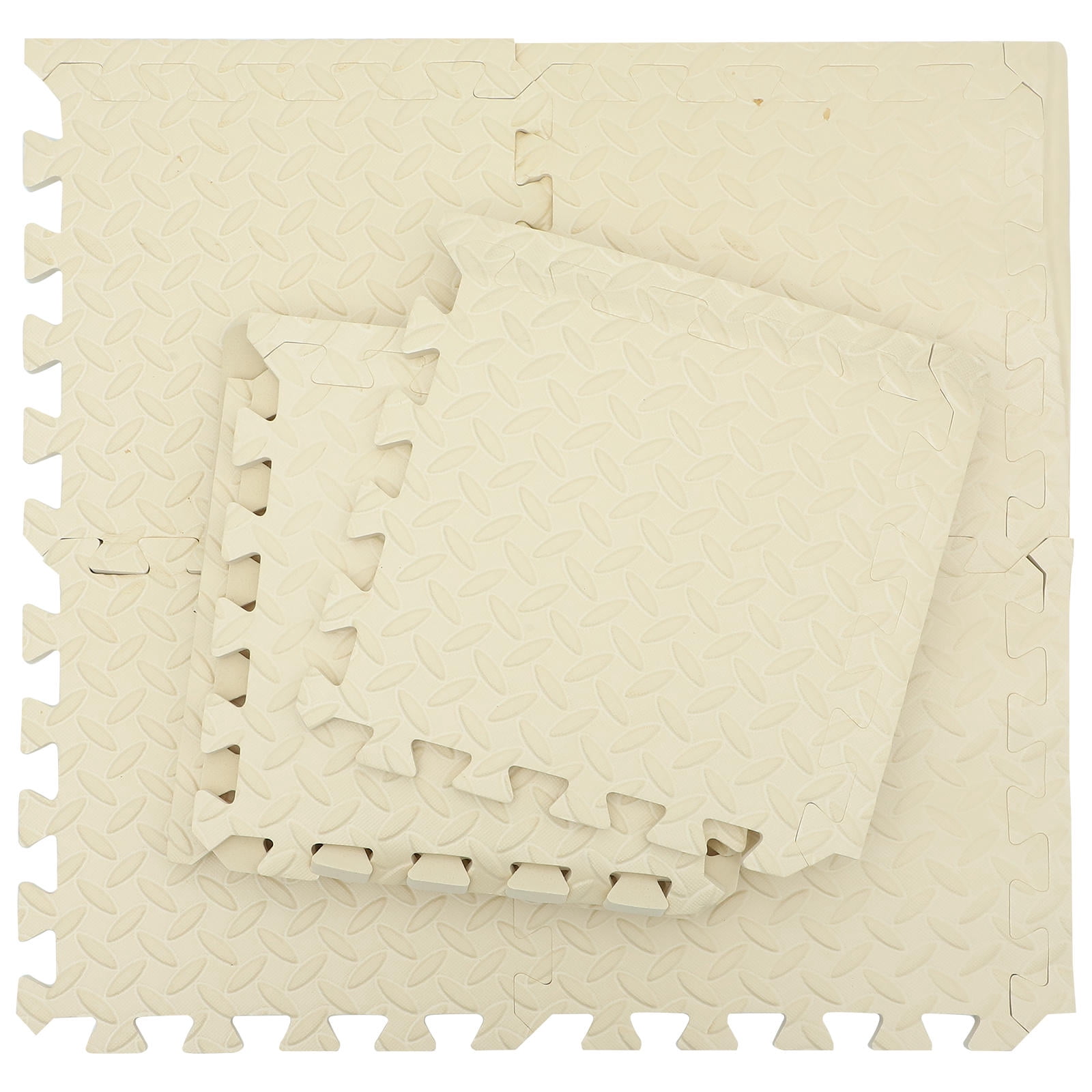 HONMEET 9Pcs Crochet Blocking Mats for Craft Enthusiasts Beige 11.79X11.79in