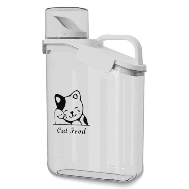 Contenedor hermético para alimento de gato Brabtod 2,8 L, libre de BPA