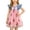 Pink, variant on Babcutegg Charming Denim Skirt Dress With Sweet Cherry Embellishment Breathable Sleeveless Design For Little Girls White Size 2T