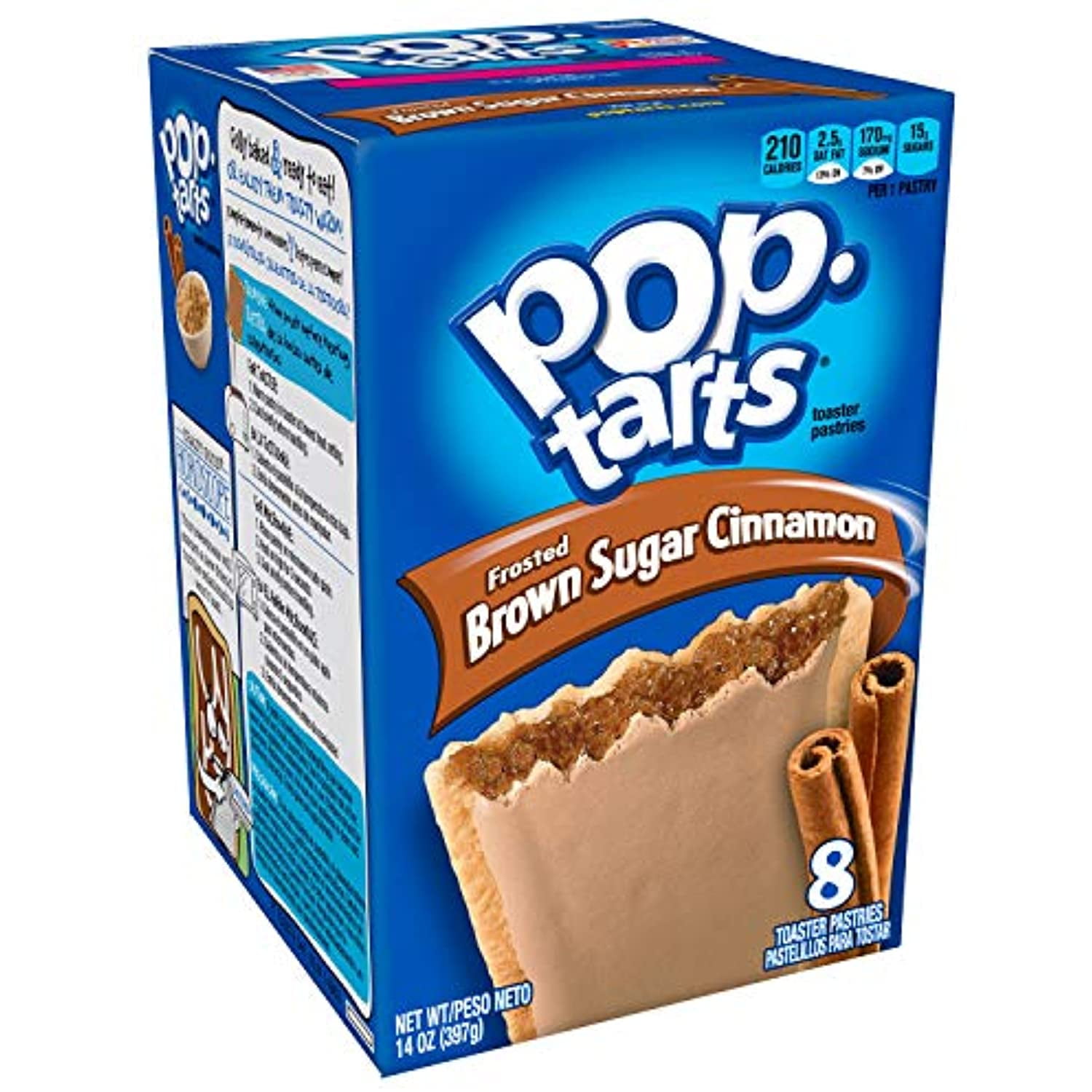 Pop-Tarts Breakfast Toaster Pastries, Frosted Brown Sugar Cinnamon Flavored, 14 Oz (8 Count)