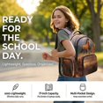 thumbnail image 6 of Tutolipy Horse Meadow Print Kids' School Backpack for Girls Boys, Large Capacity Bookbag Elementary School Middle School High School with Spacious Lightweight, 6 of 7