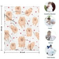 thumbnail image 4 of Pomeranian Dogs with Hearts Blanket,Comfortable Soft Flannel Throw Blanket,All Season,Warm Lightweight Blankets for Sofa Bed Couch Living Room Chair,30"x40", 4 of 4