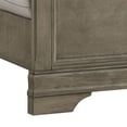 thumbnail image 4 of Benjara Bem King Size Bed, Scalloped and Arched Headboard, Cream Fabric Upholstery, 4 of 5