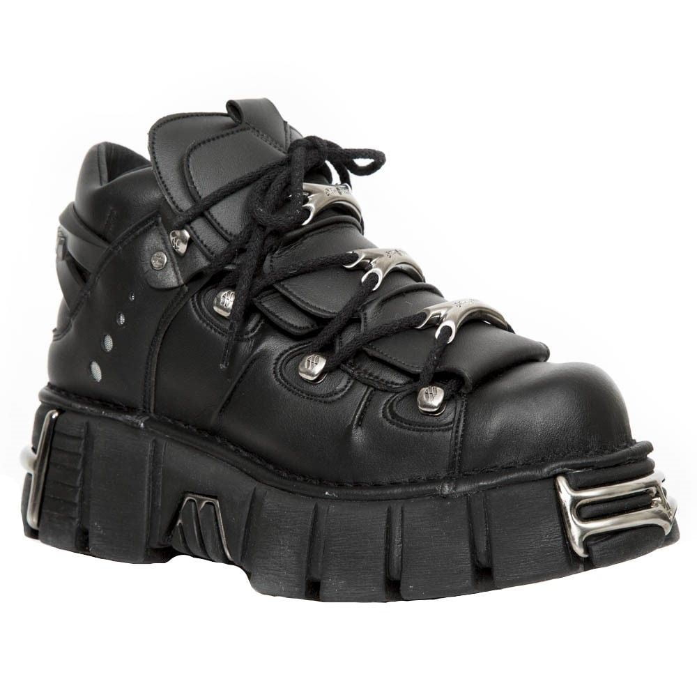 NEW ROCK M-106-S1 41（26cm） Amazon.com | New Rock 106 S1 Unisex Goth Punk Black Metallic