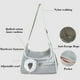 thumbnail image 5 of Bolsa de malla de nailon transparente para gatos, portátil, plegable, con un solo hombro, 5 of 5