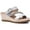 Silver, variant on Gc Shoes Women's Monica Memory Foam Bling Slide Wedge Sandal
