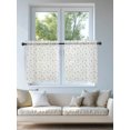 thumbnail image 4 of Spring Floral Tier Curtains 24 Inch Length,Sheer Curtains for Bedroom Living Room Window Elegant Pastoral Flowers Farmhouse Art Rod Pocket Drapes Kitchen Curtains Small Half Window 27.5"x24" 2 Panels, 4 of 7