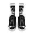 thumbnail image 5 of Krator Chrome Foot Pegs with 1-1.25" Inch Engine Guard Clamps, Anti-Vibrate, Foldable, Compatible with 2008-2022 Kawasaki VN900C Vulcan 900 Custom, 5 of 7