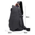 thumbnail image 2 of Bolso bandolera para hombre y mujer, mochila pequeña, bolso de hombro, bolso de pecho, mochila impermeable, 2 of 6