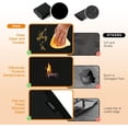 thumbnail image 4 of Fireplace Rug,Fireplace Rugs Fireproof,Half Round Black Black Fire Retardant,Stove Indoor Outdoor,Waterproof,Heatproof,Oilproof,Anti-Slip,For Kitchen,Fireplace,Camping,Barbecue Grill,Patios, 4 of 8