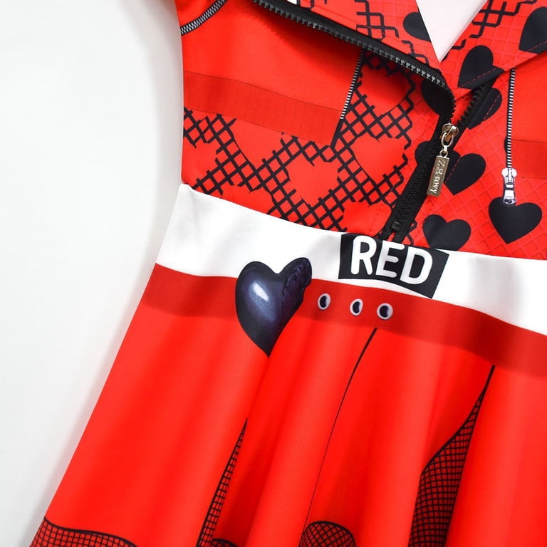 Kids Rise Red Costume Girls Zipper Jacket Long Sleeve Princess Dress  Birthday Halloween Dress up Outfit - Walmart.com