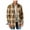 Brown - beetle, variant on Weatherproof Mens Vintage Twill Plaid Shirt Jacket, Red, Medium