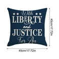 thumbnail image 3 of 4th of July PALIFEUR Pillow Covers, Indeoendence Day Linen Throw Pillow Covers, 18 x 18 Inch Patriots Pillow Case for Sofa Bedroom Coffice, Decorative Pillow Cover, 3 of 7