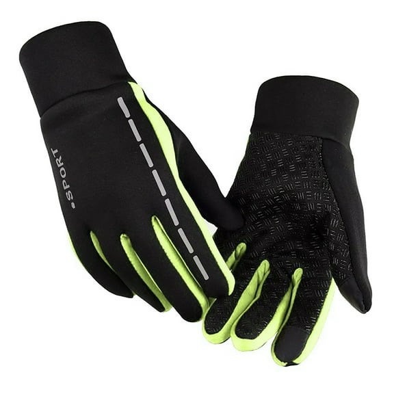 Kilaqueen Full Finger Touchscreen Gloves, Winter Warm Anti-Slip Motorcycle Ridding Gloves, Outdoor Driving Bike Cycling Gloves in Cold Weather, Water Resistant Gloves for Men and Women