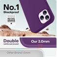 thumbnail image 3 of Funda de Silicona Engrosada para iPhone 12 Pro Max, Grape, 3 of 6