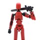 thumbnail image 4 of Figuras Simuladas Ygjytge Robot Muñeco 3 Uds PVC Impresa en 3D, 4 of 9