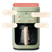 Beautiful 14-Cup Programmable Drip Coffee Maker with Touch-Activated Display, Sage Green by Drew Barrymore