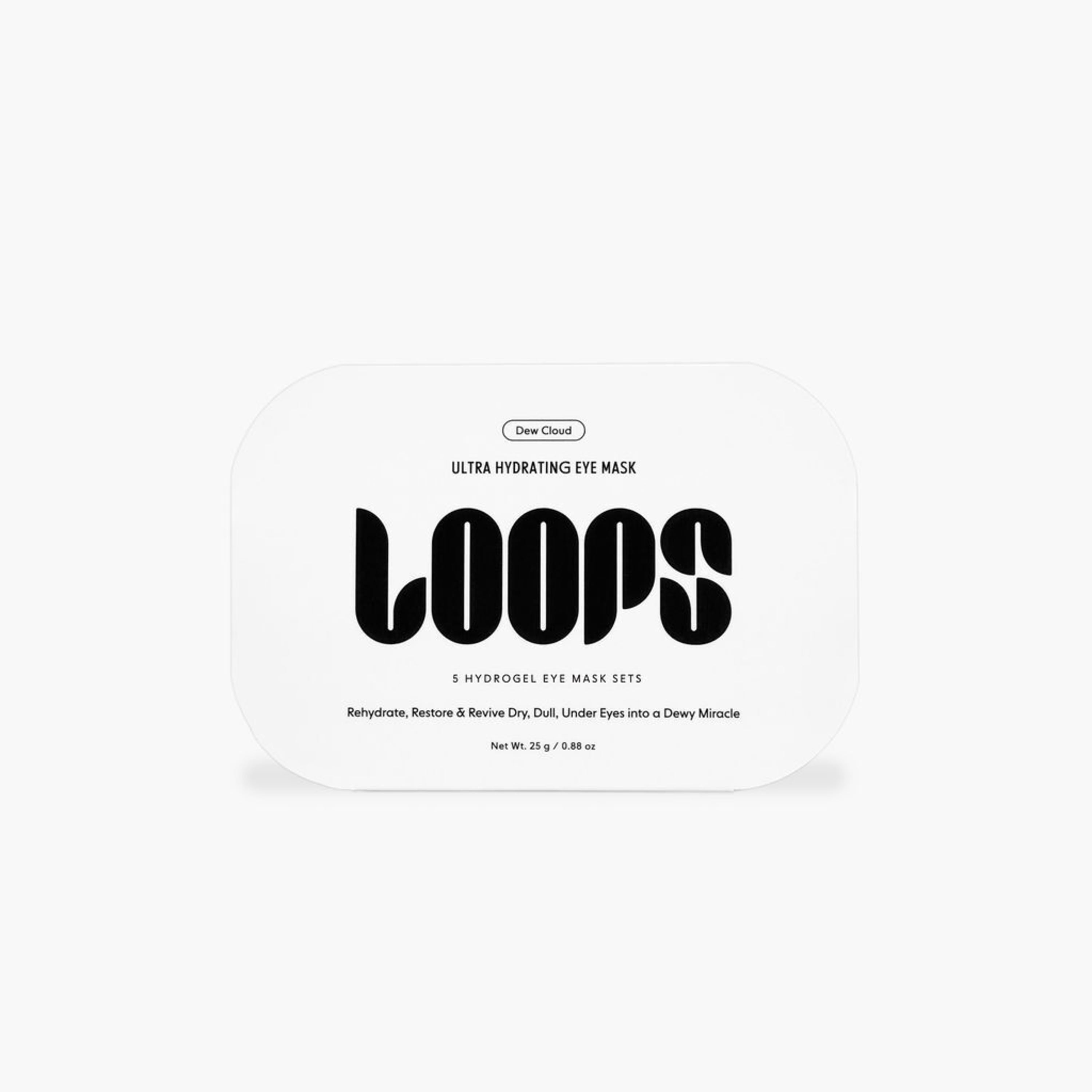 LOOPS Dew Cloud Ultra Hydrating Hydrogel Eye Mask | Plumping & Firming | 5 Pack