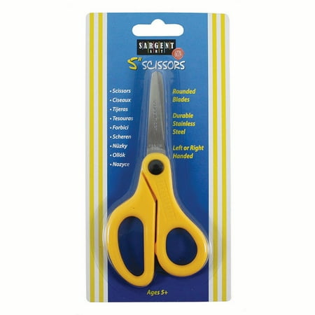 - CHILDS SAFETY SCISSORS 5IN BLUNT TIP LEFT OR RIGHT HANDED