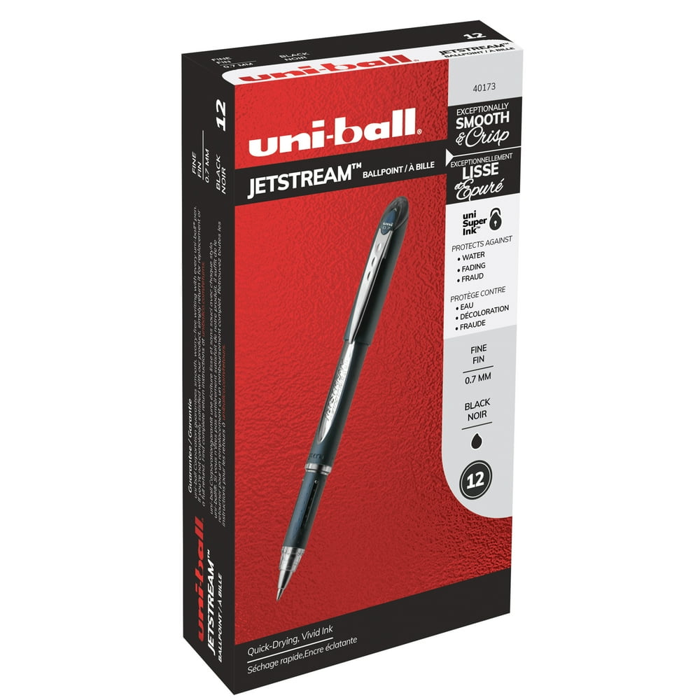 uniball Jetstream Ballpoint Pen, Fine Point (0.7mm), Black Walmart