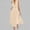 *Beige, variant on ClodeEU Women's Sleeveless V Neck Wrap Waist Midi Dress,Casual Solid Color Flowy A-Line Summer Dress Beige,Women's Plus L