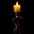 thumbnail image 5 of Halloween Gothic Crow Candle Holder, Macabre Ambience Home Decor Candlestick for Desk, Mantel, Party Centerpiece, Halloween Party Decoration, 5 of 8