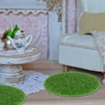 thumbnail image 4 of FRCOLOR 8pcs Artificial Garden Grass Miniature Fairy Grass Lawn Ornament Garden Dollhouse DIY Simulation Craft Mat Round Decorative Grass for Dollhouse Garden Decor, 4 of 8