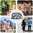 thumbnail image 7 of FORMRS Mini Crossbody Bag for Women Adjustable Rope Shoulder Casual Phone Purse, Retro Daisy Pattern, 7 of 7