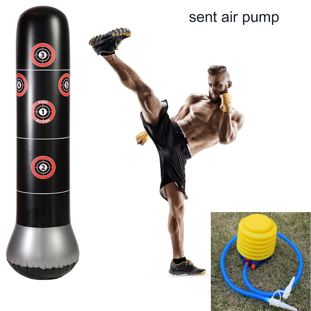5.4 ft Inflatable Punching Bag Boxing Toy Kids Adult Sports Trainning Machine 