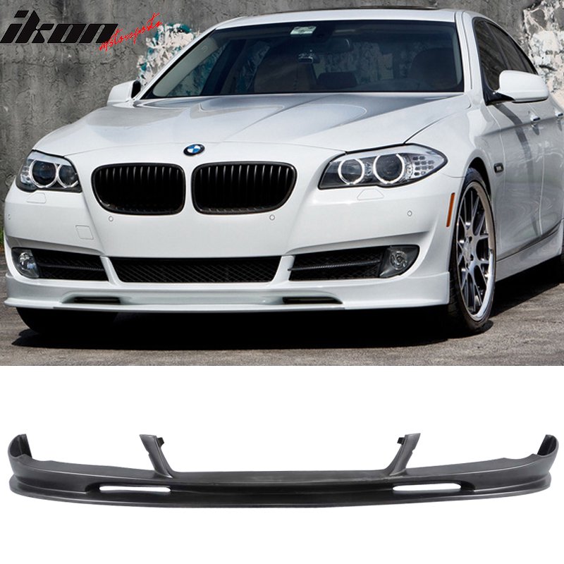 Fits 1013 BMW F10 5 Series 3D Style Front Bumper Lip Unpainted PU Urethane