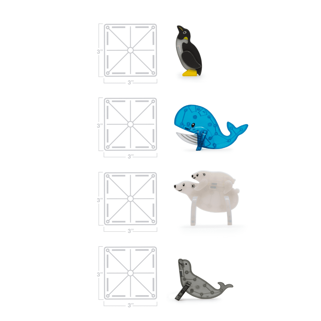 MAGNA-TILES Arctic Animals Magnetic Toy Set, 25 Pieces, Ages 3+