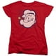 T-shirt à Manches Courtes Popeye-Head pour Femme&44; Rouge - Grand – image 1 sur 1