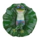 thumbnail image 2 of Figura de rana flotante sobre hoja de loto con varios adornos creativos de animales Acostado, 2 of 9