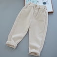 thumbnail image 5 of Edvintorg Boys' Pants 2026 Winter Elastic Waist Casual Cotton Pants with Pockets Outdoors Joggers For Boys Kids 1-10 Years, 5 of 5