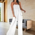 thumbnail image 4 of Women Casual Jumpsuit Backless High Waisted Jumpsuit Solid Color Beach Playsuits, 4 of 9
