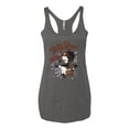 thumbnail image 2 of Wild Bobby Biker Betty Boop Wild One MC Motorcycle Betty Boop Tri-Blend Racerback Tank Top, Premium Heather, Small, 2 of 5