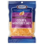 Kraft Natural Cheese Colby & Monterey Jack Finely Shredded Shredded Cheese, 8 Oz.