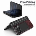 thumbnail image 6 of Dteck Case for Google Pixel Fold 2 / Pixel 9 Pro Fold 2024 , Magnetic Hinge Protection Premium PU Leather Case with Kickstand & Pen Holder, Rose, 6 of 7