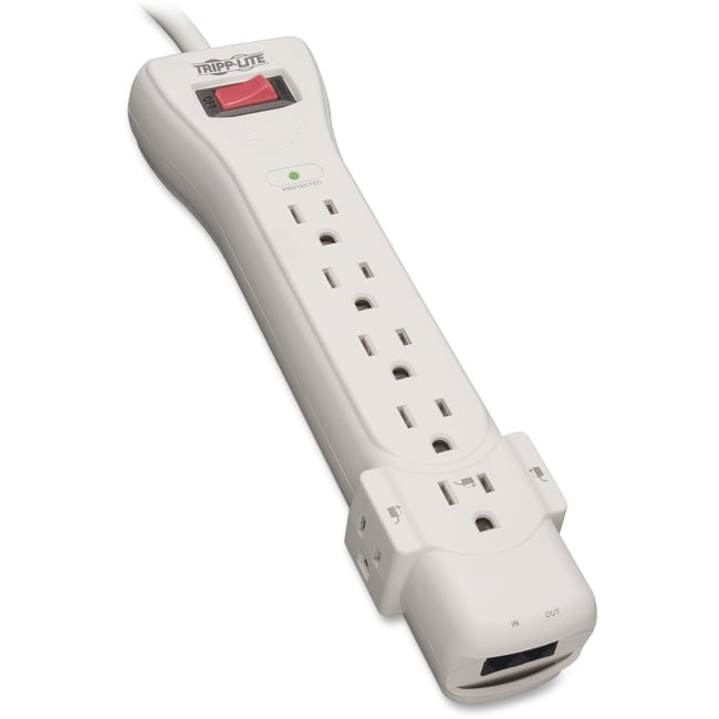Protect It 7Outlet Surge Protector, 6ft. Cord, 1080 Joules, Fax/Modem