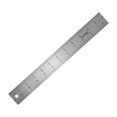 thumbnail image 2 of S SERENABLE Measuring Ruler with Hanging Hole Drawing Rule for Workshop Office Notebooks 30.5x3.8cm, 2 of 9