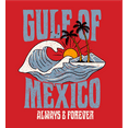 thumbnail image 2 of Gulf of Mexico Always & Forever Youth Red Crew Neck Short Sleeve Tee-Medium, 2 of 2