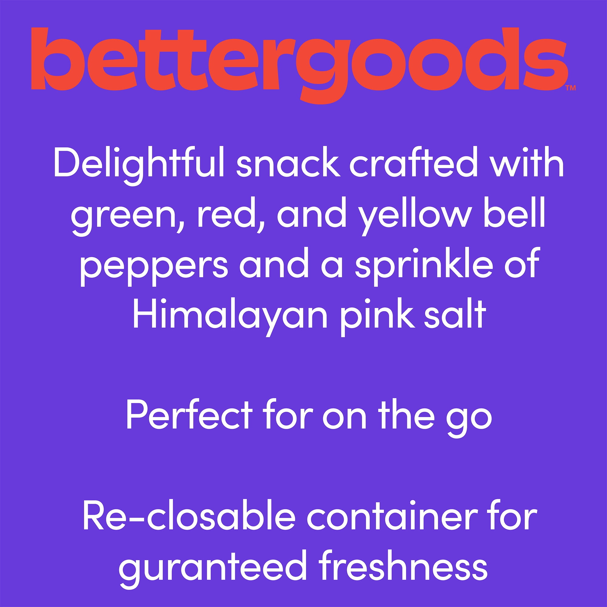 bettergoods Mixed Bell Pepper Chips with Himalayan Salt, 3 oz