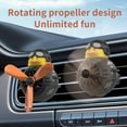 thumbnail image 5 of Pilot Car Air Fresheners - Black Duck Airplane Cars Diffuser Rotating Propeller, Air Outlet Vent Fresheners, Cute Air Freshener with 2 Packs Replacement Tablets Creative Car Perfume, 5 of 12