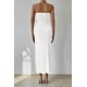 thumbnail image 2 of Vestido PRETTYGARDEN Strapless Bodycon Maxi Blanco - S, 2 of 7