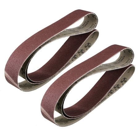 

2 x 48 (50mm x 1220mm) Sanding Belt 80 Grit Aluminum Oxide 4pcs